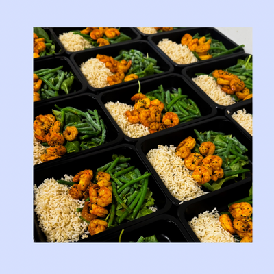 Black Tiger Garnalen – rijst – sperziebonen