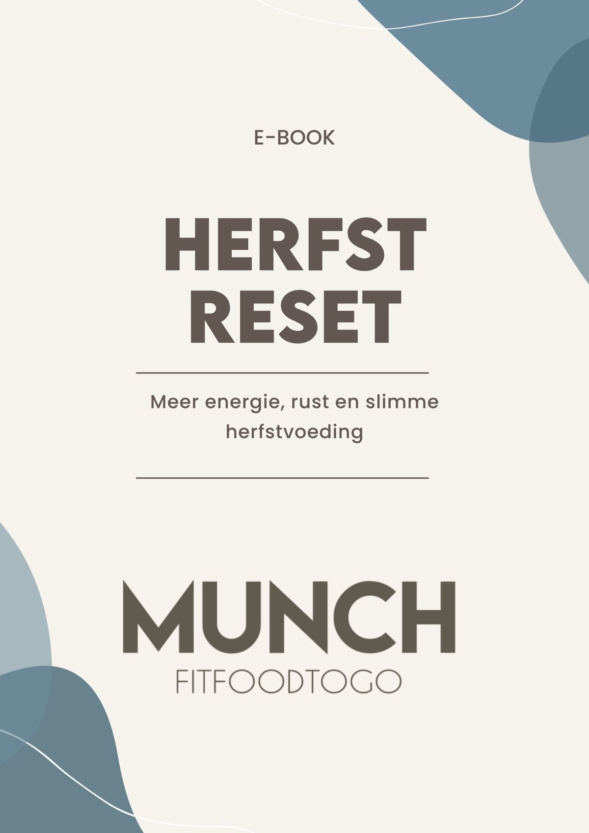 E-book:  Herfst, meer energie rust en slimme herfstvoeding